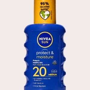 PrettyLittleThing Women's Nivea Sun Protect & Moisture Sun Lotion Spray SPF 20 200ml, White One Size