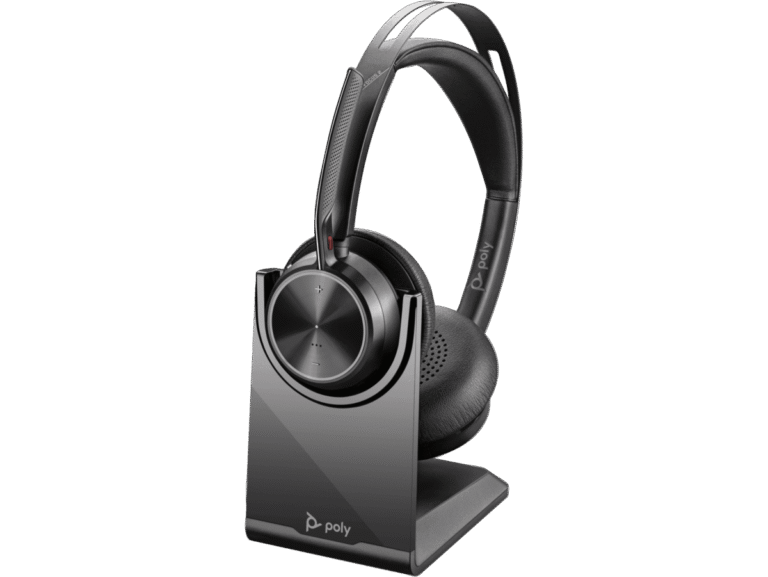 Poly Voyager Focus 2 UC Headset +USB-A to USB-C Cable +Charging Stand