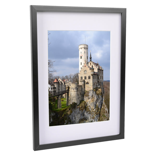 Nicola Spring A3 (12" x 17") Photo Frame with A4 (8" x 12") Mount-Black